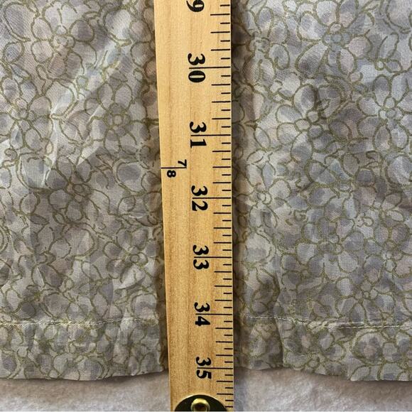 Vintage INC 100% Silk Slip Dress Sz 4 Gray Iridescent Floral Y2K Soft Girl - Picture 10 of 13